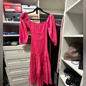 RHODE Hot Pink Smock Dress Size: XS